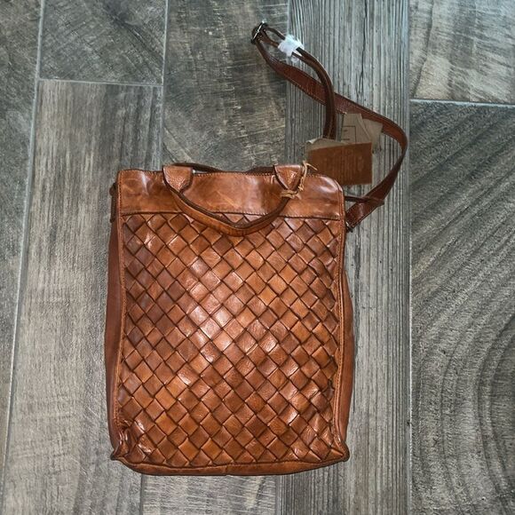 Nwt Anthropologie Vilenca Holland Woven Leather Tote and Wallet Set - Picture 4 of 10